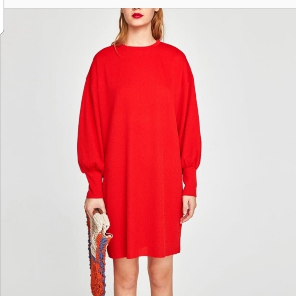 Zara red dress